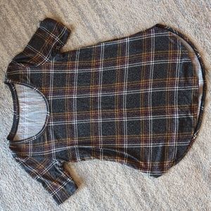 Maurices plaid tunic shirt